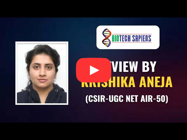 CSIR NET JRF with All India Rank 50